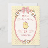 Invitation Bébé canard mignon shower (Devant)