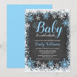 Invitation Bébé, c'est froid à l'extérieur du Baby shower des