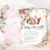 Invitation Bébé C'est froid à l'extérieur du cerf Baby shower