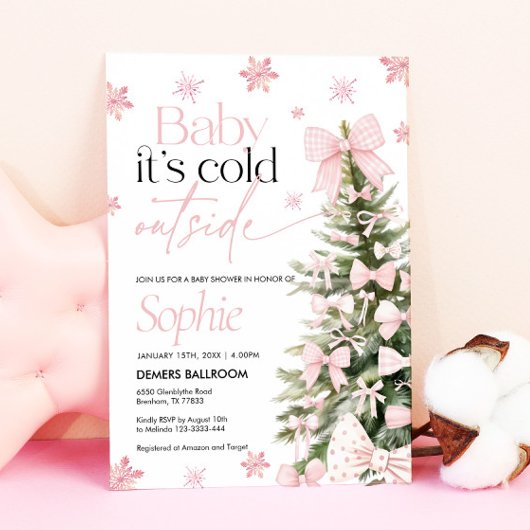 Invitation Bébé c'est froid à l'extérieur Invitation, Baby sh