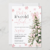 Invitation Bébé c'est froid à l'extérieur Invitation, Baby sh (Devant)
