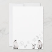 Invitation Bébé C'est froid dehors Baby shower de crayon de c (Dos)