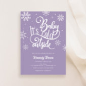 Invitation Bébé c'est froid dehors Baby shower de flocon de n