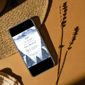 Invitation Bébé c'est froid dehors baby shower d'hiver bleu