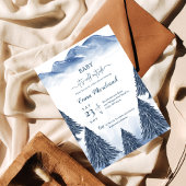 Invitation Bébé c'est froid dehors baby shower d'hiver bleu