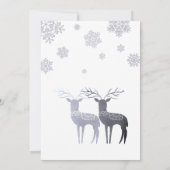 Invitation Bébé c'est froid dehors Baby shower Nordic Twins (Dos)