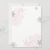 Invitation Bébé C'est froid dehors de la douche Fille des arb (Dos)