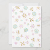 Invitation Bébé C'est froid dehors fille ou Baby shower garço (Dos)