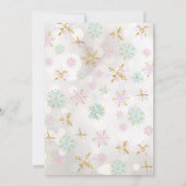 Invitation Bébé C'est froid dehors fille ou Baby shower garço (Dos)