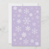 Invitation Bébé, c'est froid hors du Baby shower des filles d (Dos)