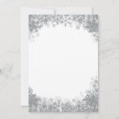 Invitation Bébé, c'est froid hors du Baby shower des flocons (Dos)