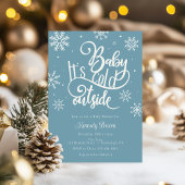 Invitation Bébé c'est froid hors du Baby shower d'hiver