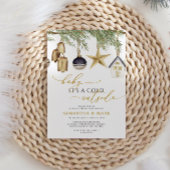 Invitation Bébé c'est un Baby shower d'hiver froid dehors