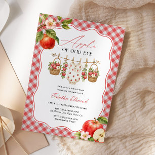 Invitation Bébé Chéri Fête de Naissance Aquarelle Automne