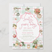 Invitation Bébé cultivé localement Baby shower de filles du m (Devant)