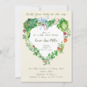 Invitation Bébé Cultivé Localement Sur Le Chemin Baby shower (Devant)