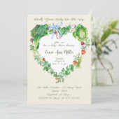 Invitation Bébé Cultivé Localement Sur Le Chemin Baby shower (Debout devant)