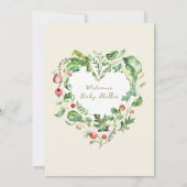 Invitation Bébé Cultivé Localement Sur Le Chemin Baby shower (Dos)