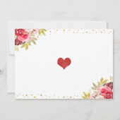 Invitation Bébé d'amoureux d'invitation de baby shower de (Dos)