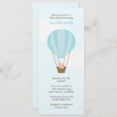 Invitation Bébé dans un ballon (Devant / Derrière)