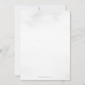 Invitation Bébé d'argent son Baby shower d'hiver extérieur fr (Dos)