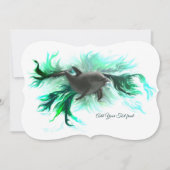 Invitation Bébé dauphin (Devant)