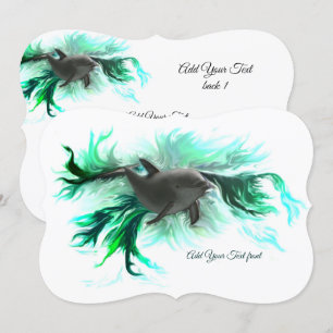 Invitation Bébé dauphin