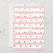 Invitation Bébé de coeur mou Eléphant baby shower fille (Dos)