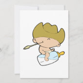 Invitation bébé de cowboy (Devant)