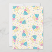 Invitation Bébé de Cupcake mignon Douche Sprinkle (Dos)