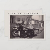 Invitation bébé de cycliste (Devant / Derrière)