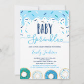 Invitation Bébé de Donut saupoudré d'invitation avec amour (Devant)