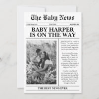Bébé de journal annonce de grossesse attendue