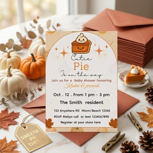 Invitation Bébé de la fête d'automne shower