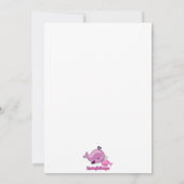 Invitation Bébé de la petite baleine et baiser de maman Baby  (Dos)