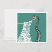 Invitation Bébé de plage en fleurs blanches Illustration de m (Devant / Derrière)