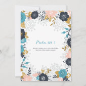 Invitation Bébé Dedication Invitation, Floral, Contemporain (Dos)