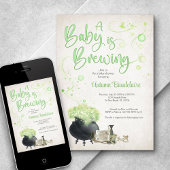 Invitation Bébé d'Halloween brasserie douche