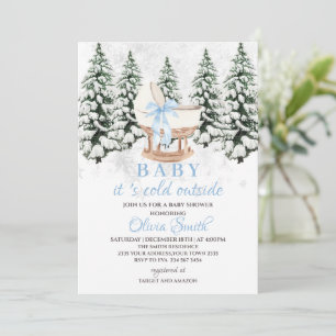 Invitation Bébé d'hiver Il fait froid dehors Baby Shower