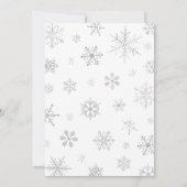 Invitation Bébé d'hiver Il fait froid dehors Baby shower (Dos)