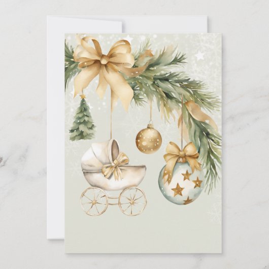 Invitation Bébé d'hiver Il fait froid dehors Baby shower (Dos)