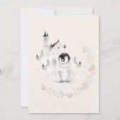 Invitation Bébé d'hiver Il fait froid dehors Frosty Trees Dou (Dos)