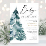 Invitation Bébé d'hiver saupoudrer il fait froid dehors<br><div class="desc">Pour une personnalisation plus avancée de ce design,  il vous suffit de cliquer sur le bouton "Customiser" ci-dessus !</div>