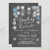 Invitation Bébé d'invitation de baby shower c'est garçon (Devant / Derrière)