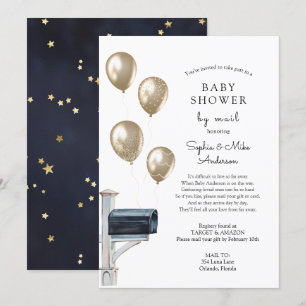 Invitation Bébé Douche longue distance par courrier