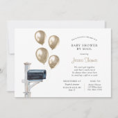 Invitation Bébé Douche longue distance par courrier (Devant)