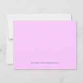 Invitation Bébé, Douche Pour Fille, Coup De Rose, (Dos)