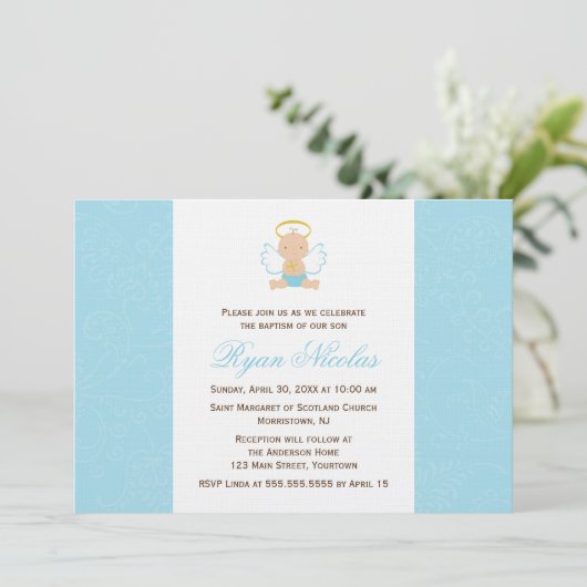 Invitation Bébé doux (Debout devant)