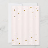 Invitation Bébé doux Macarons étoiles Baby shower (Dos)