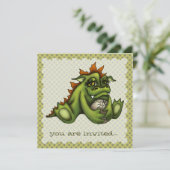 Invitation Bébé dragon (Debout devant)